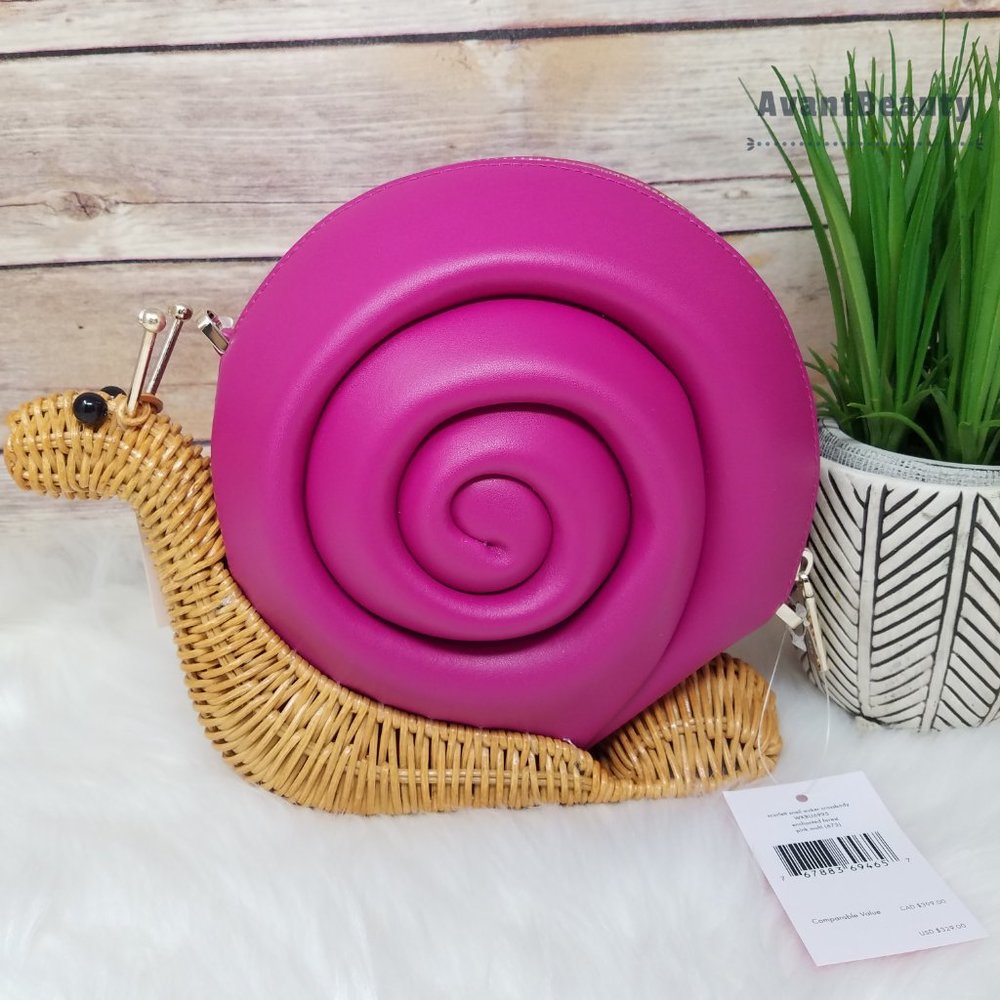 KATE SPADE ENCHANTED FOREST SCARLETT SNAIL WICKER - Picture 6 of 12